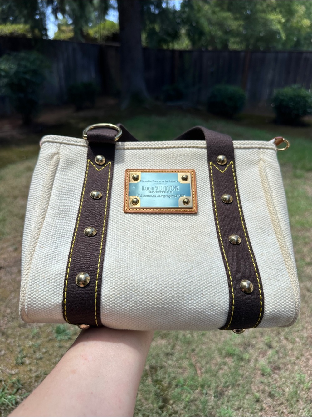 Louis Vuitton Canvas Antigua Cabas PM Vintage - Picture 15 of 16